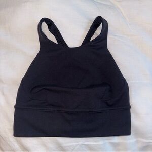 Lululemon women’s sport bra top black sz 6 small